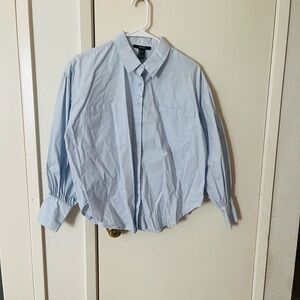 Forever 21 Light Blue Button-Up Shirt